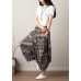 Chic Pockets Wide Leg Cotton Linen Pants Summer